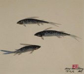 HSING HUA CHANG, FISH WATERCOL