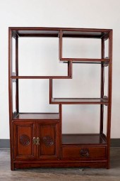 HUALI WOOD TEA SHELFA wood tea