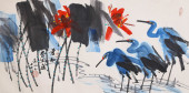 HUANG YONGYU (B. 1924), ATTRIB