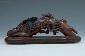 HUANGHUA WOOD BRUSH REST, QING