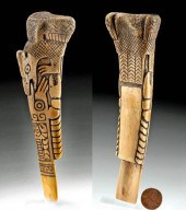 HUARI LLAMA BONE DRUG SPOON W/