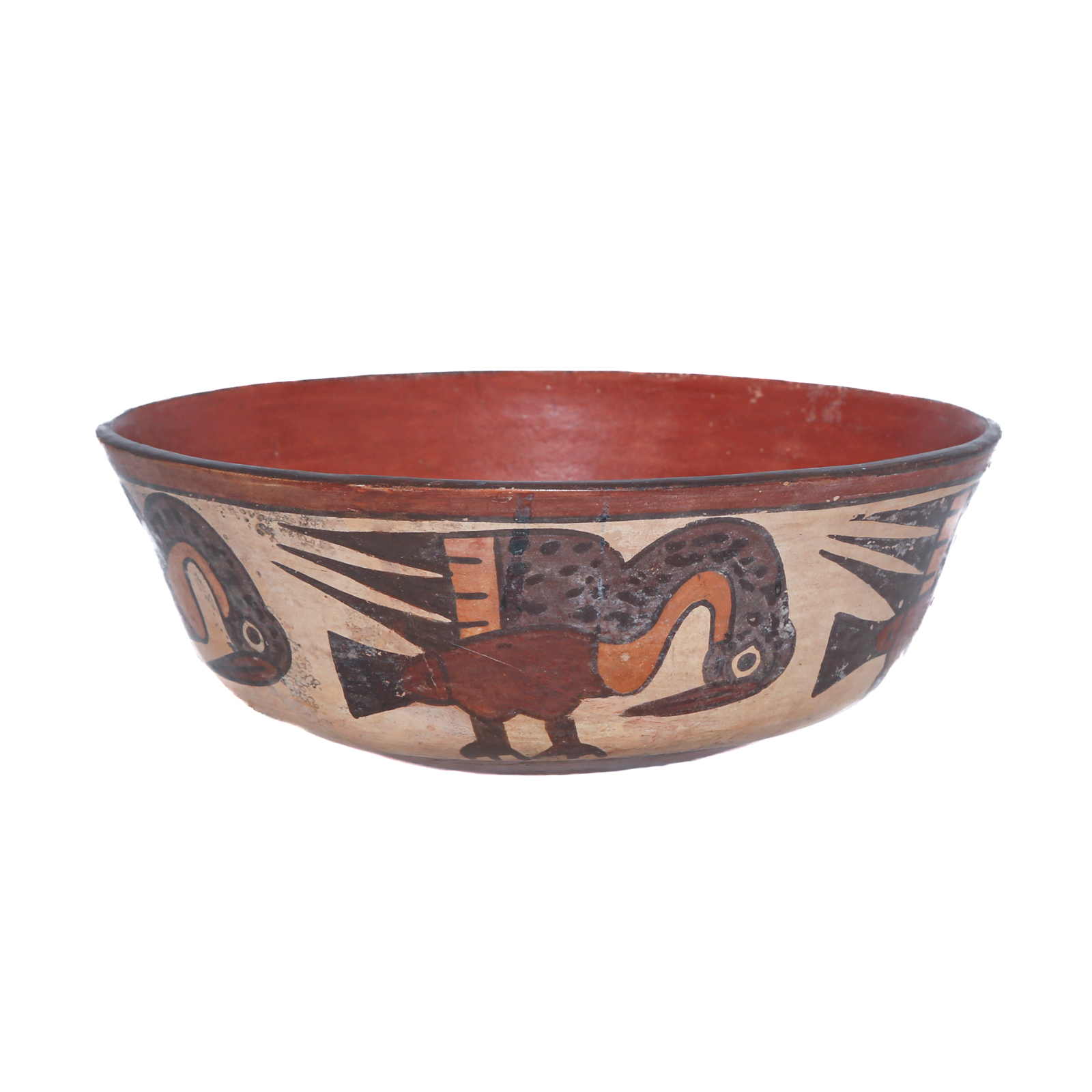 HUARI PAINTED BOWL, BIRD MOTIF
