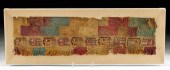HUARI POLYCHROME TEXTILE PANEL
