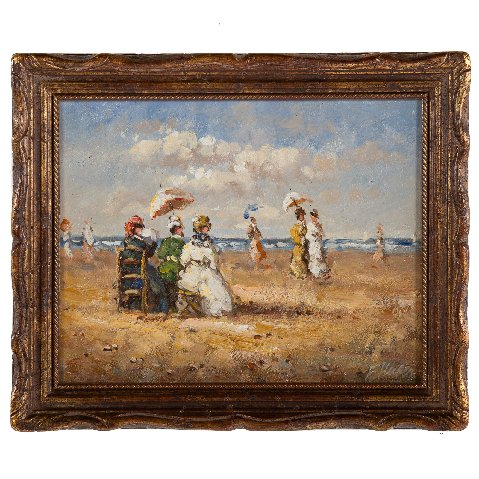 HUBER. "TROUVILLE BEACH I," OIL