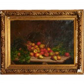 HUBERT BELLIS, LARGE OIL ON CA
