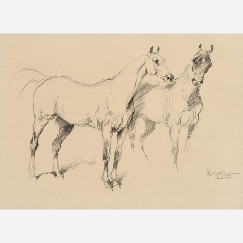 HUBERT DE WATRIGANT HORSES STUDY