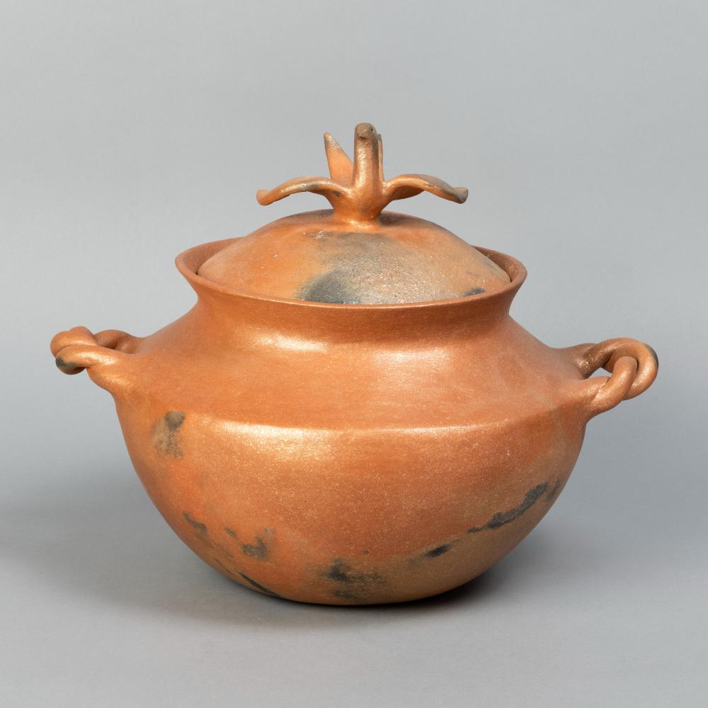 HUBERT LUJAN, MICACEOUS POT WITH