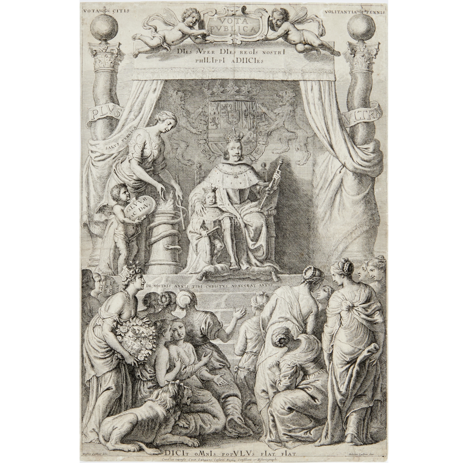 HUBERTUS QUELLINUS, ENGRAVING, 17TH