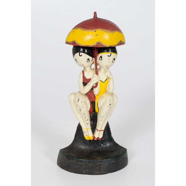 Hubley Bathing Girls Cast Iron