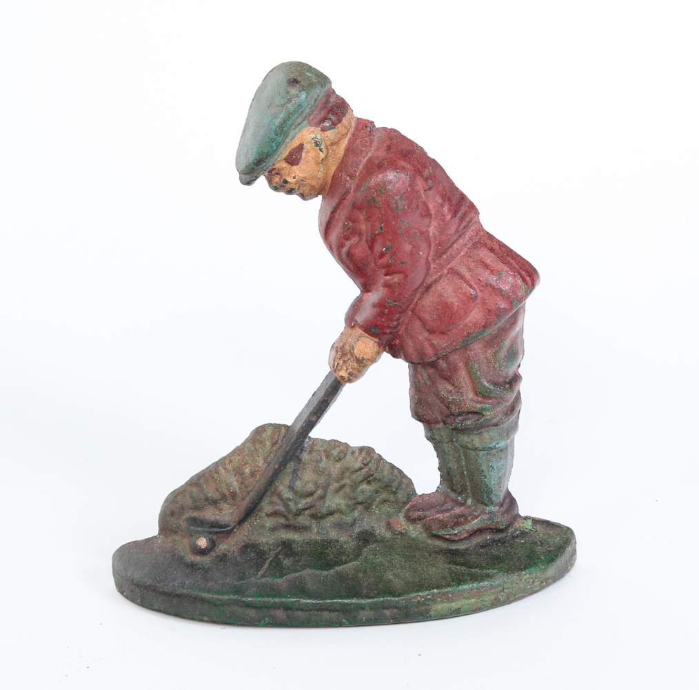 HUBLEY CAST IRON GOLFER DOOR