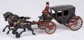 HUBLEY CAST IRON HORSE DRAWN L