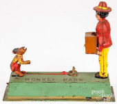 HUBLEY CAST IRON MONKEY BANK M