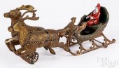 HUBLEY CAST IRON SANTA IN SLEI
