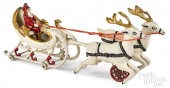 HUBLEY CAST IRON SANTA IN REIN