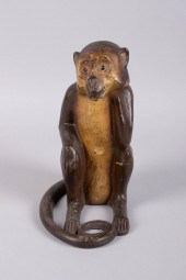 HUBLEY CAST IRON SITTING MONKE