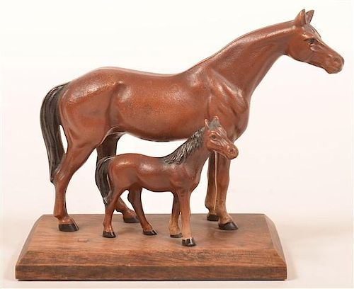 HUBLEY CAST IRON THUROBRED AND