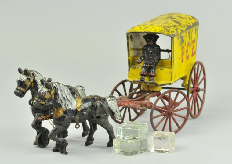 HUBLEY ICE WAGON Cast iron large