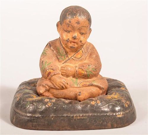 HUBLEY ORIENTAL BOY ON PILLOW STILL