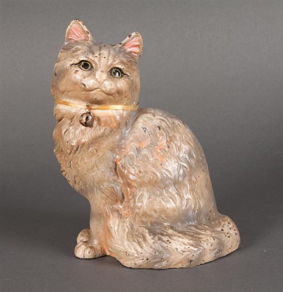 Hubley painted cast iron cat