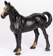 HUBLEY PAINTED CAST IRON HORSE