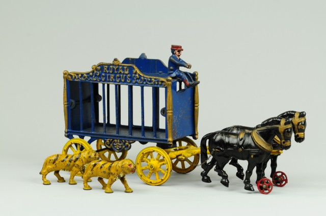 HUBLEY ROYAL CIRCUS CAGE WAGON Cast