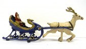 Hubley Santa and Seigh cast ir