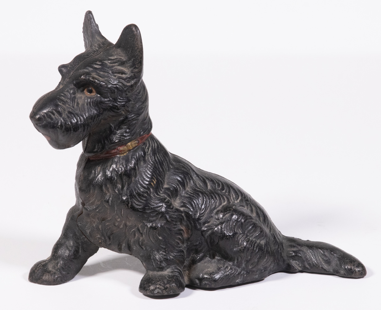 HUBLEY SEATED SCOTTIE IRON BANK