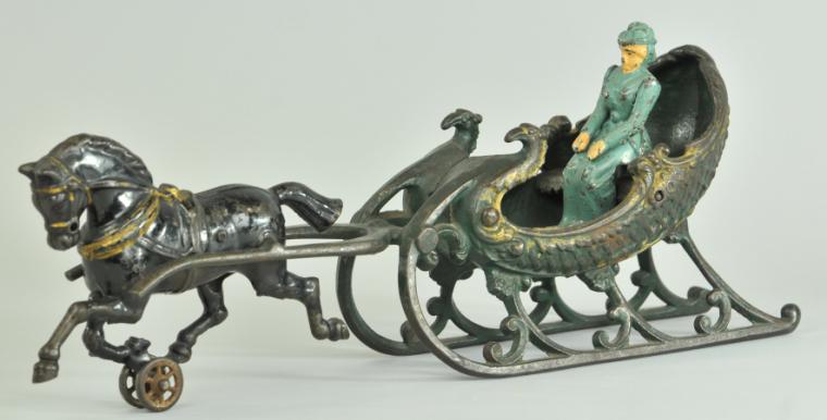 HUBLEY SLEIGH Cast iron green