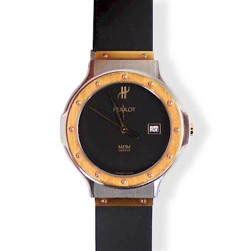 HUBLOT MDM STAINLESS STEEL AND GOLD