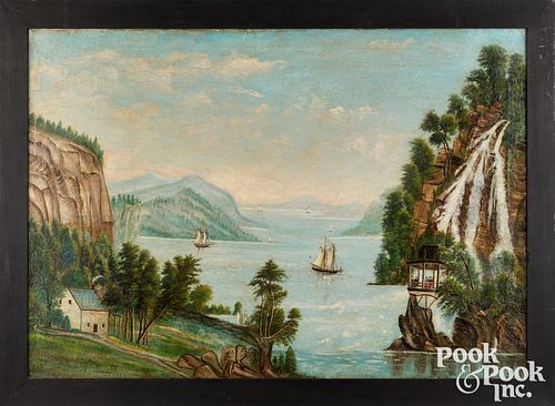 HUDSON RIVER OIL ON CANVAS