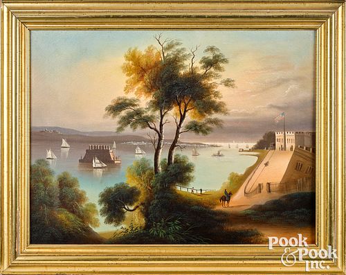 HUDSON RIVER OIL ON CANVAS