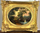 HUDSON RIVER VALLEY, OIL ON CA
