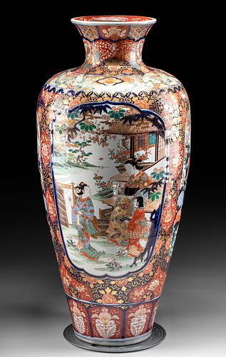 HUGE 19TH C. JAPANESE IMARI VASE