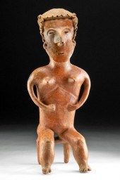 HUGE NAYARIT SEATED NUDE FEMAL