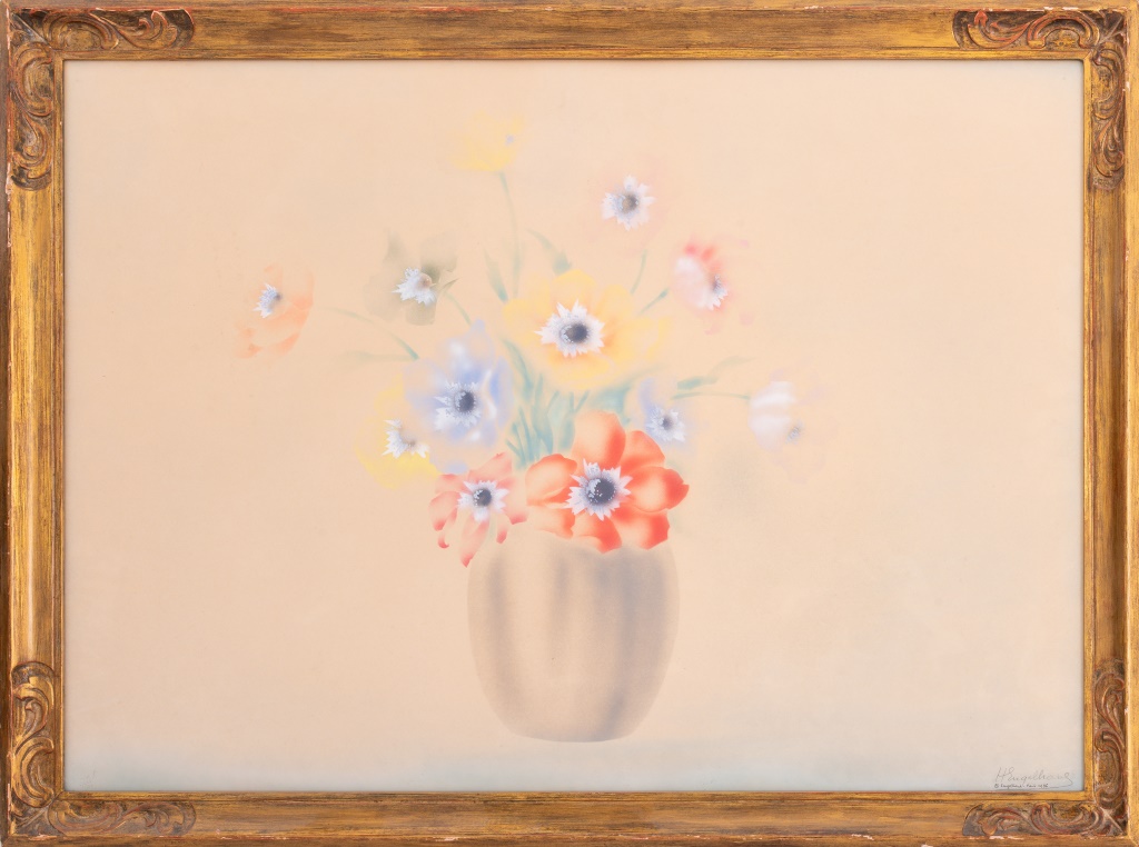 HUGH ENGELHARD  STILL LIFE AIRBRUSH