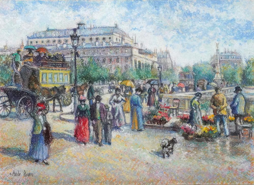HUGHES CLAUDE PISSARRO 'MARKET DAY'