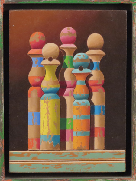HUGHES (CONTEMPORARY) PINS. Oil