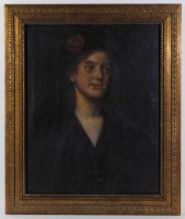 HUGO BREUL O/C PORTRAIT PAINTI