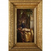 HUGO CHARLEMONT, OIL ON PANEL,
