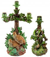 HUGO LONITZ MAJOLICA PARTRIDGE
