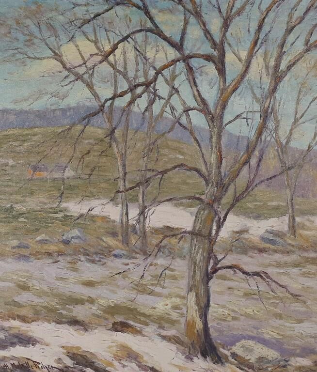 HUGO MELVILLE FISHER OIL ON