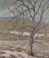 HUGO MELVILLE FISHER OIL ON CA