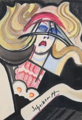 HUGO SCHEIBER PASTEL PORTRAIT