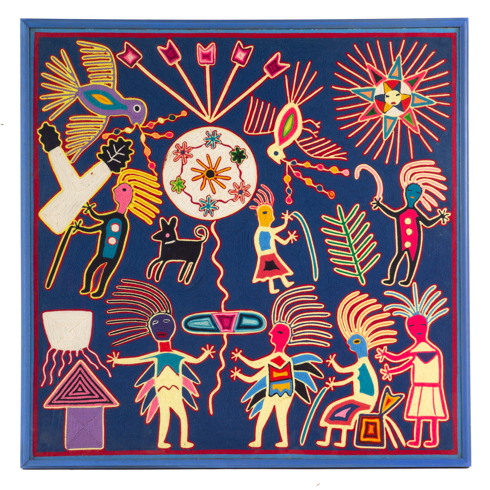 HUICHOL YARN PAINTING, 20TH CENTURY