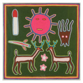 HUICHOL YARN PAINTINGS: GROUP