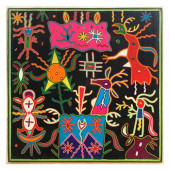 HUICHOL YARN PAINTINGS: GROUP
