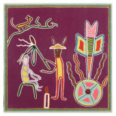 HUICHOL YARN PAINTINGS: GROUP