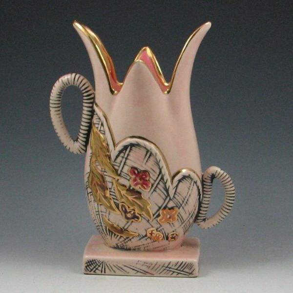 Hull Blossom Flite Handled Vase