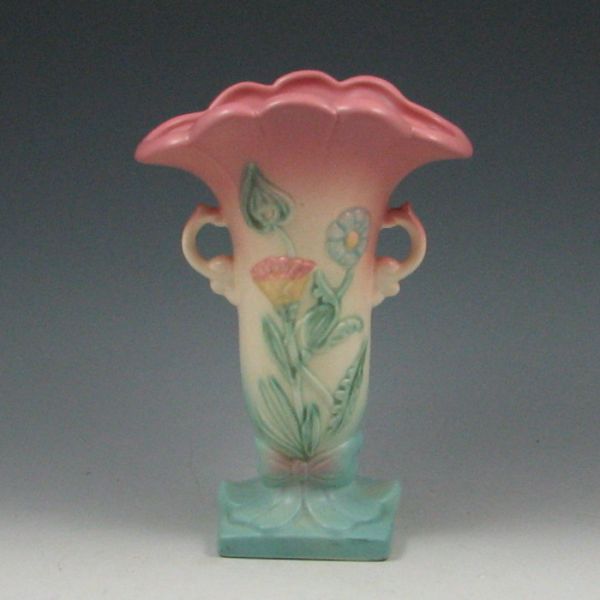 Hull Bow Knot Vase pink marked Hull