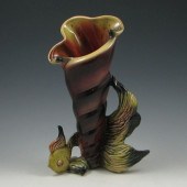 Hull Ebb Tide E-7 fish vase. U